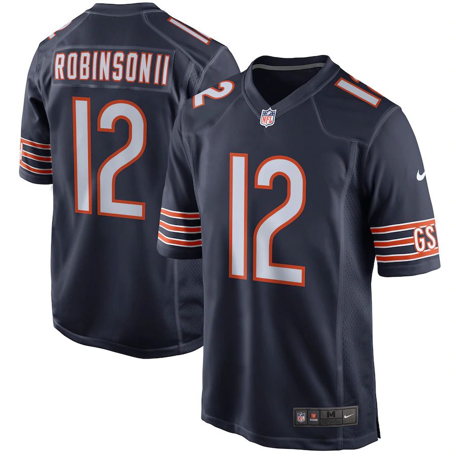 Men Chicago Bears #12 Allen Robinson Nike Navy Game Player NFL Jersey->chicago bears->NFL Jersey